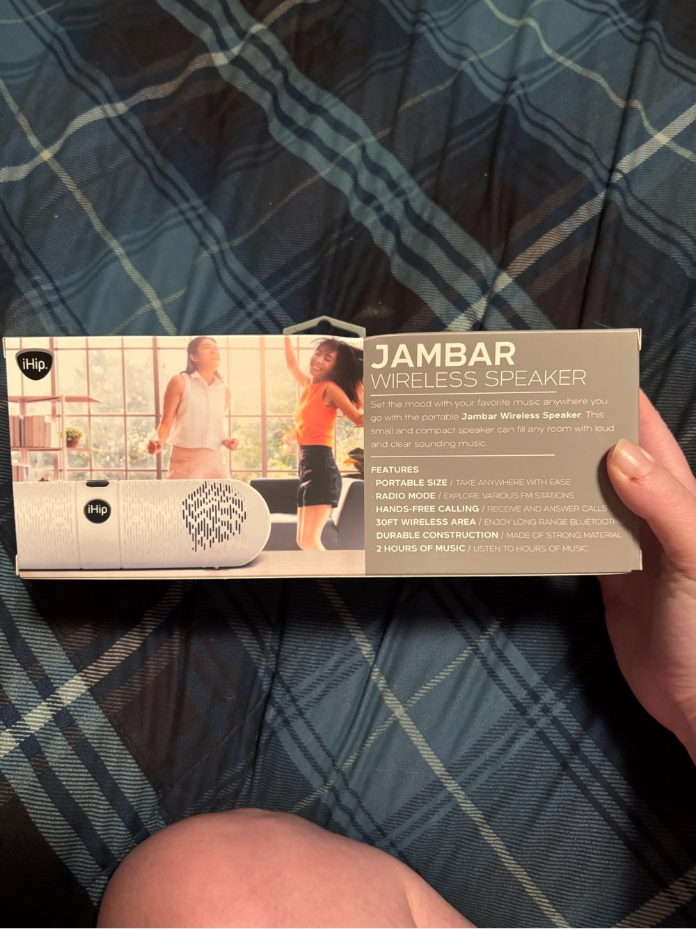 iHip Jambar Wireless Bluetooth Speaker - White - Picture 3 of 5